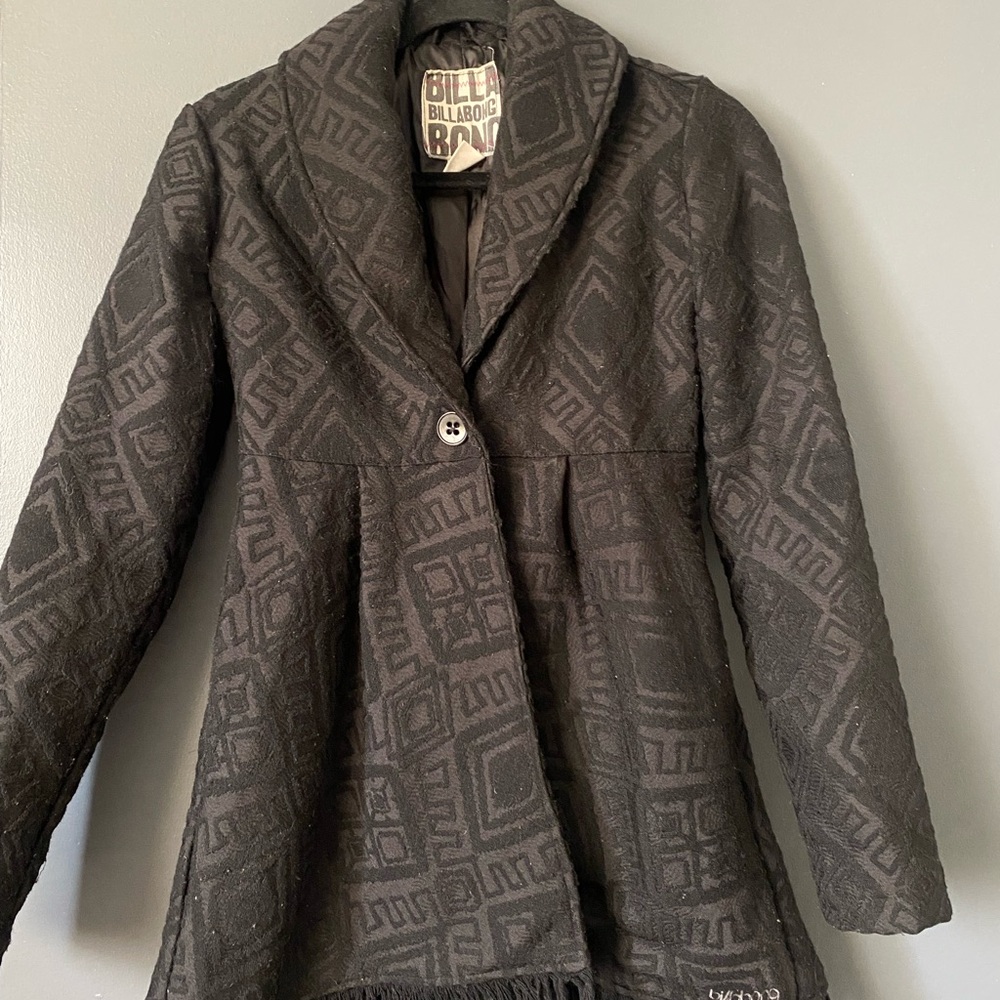 Billabong Black Patterned Women's Jacket